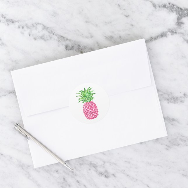 Adesivo Abacaxi Rosa Preppy (Criador carregado)
