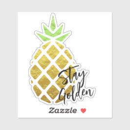 Adesivo Abacaxi tropical do Ouro