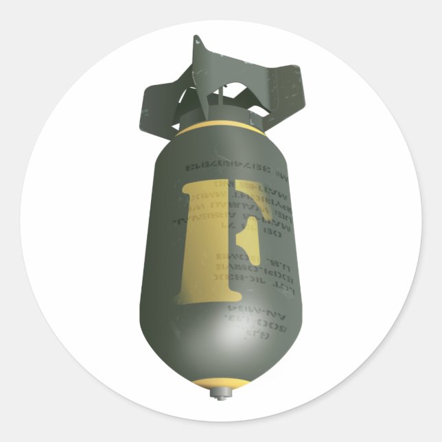 Adesivo Abaixando a bomba F (Frente)