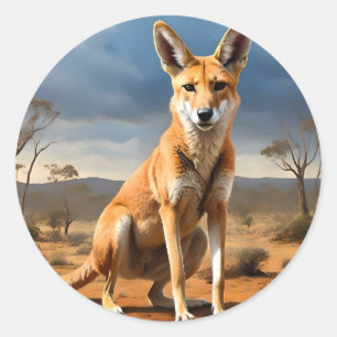 Adesivo **"Abaixo Delight: O Design de Kangaringo"**
