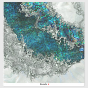 Adesivo Abalone Shell Pearl e Prata 2