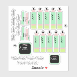 Adesivo Abastecimento de melancia de volta ao professor es