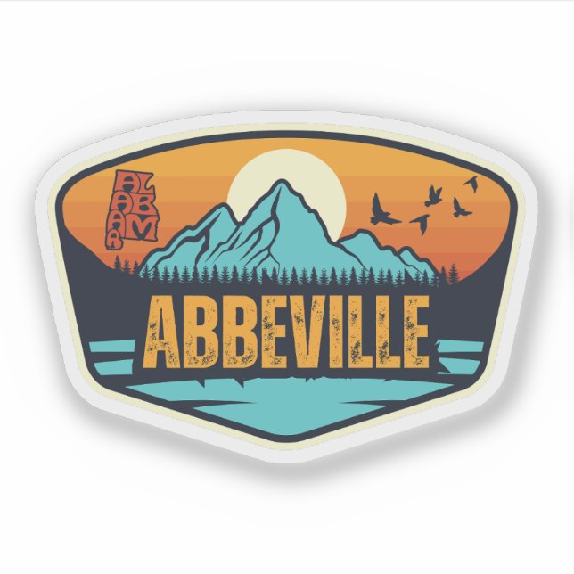 Adesivo Abbeville, Alabama (Frente)