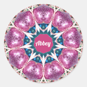 Adesivo ABBEY ~ Padrão de Abstrato brilhante ~ Personaliza