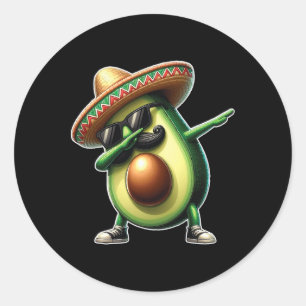 Adesivo Abbing Avocado Funny Vegan Comida Sobre Cinco De M