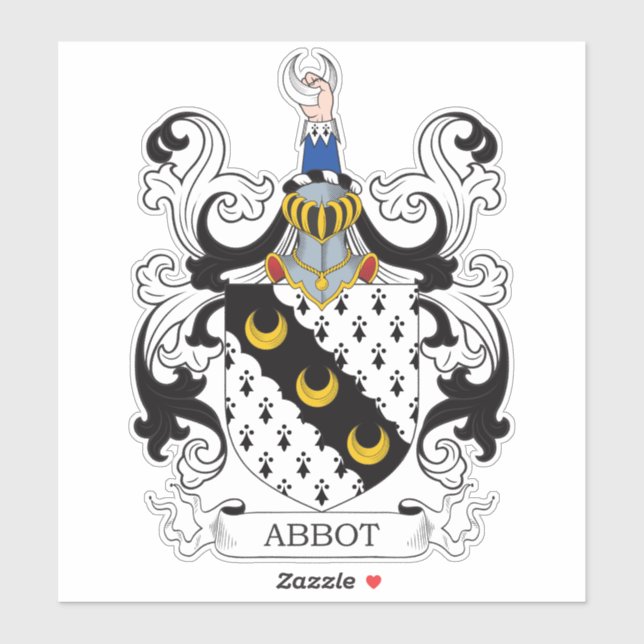 Adesivo Abbot Family Crest (Folha)