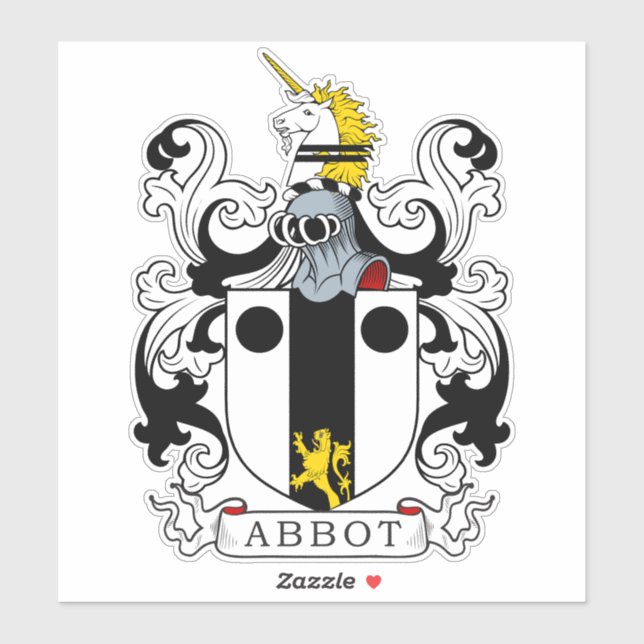 Adesivo Abbot Family Crest (Folha)