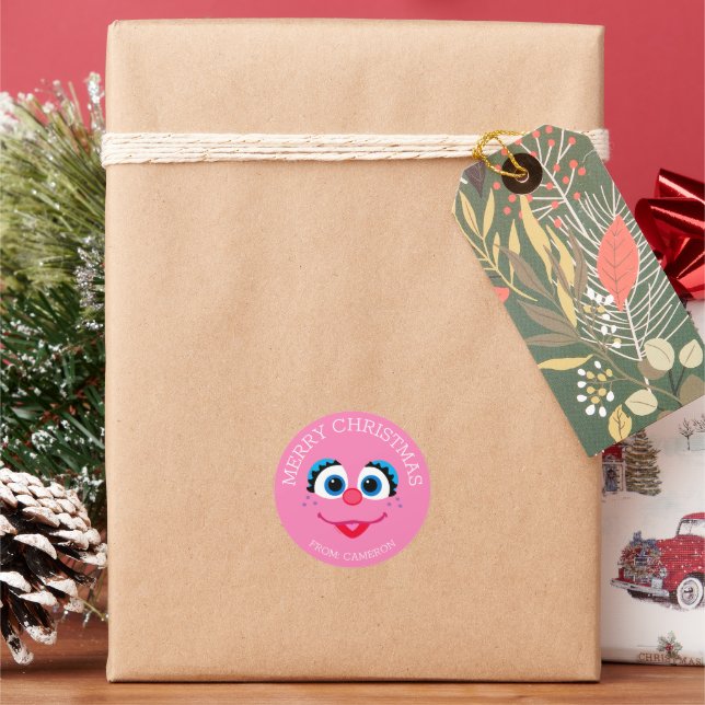 Adesivo Abby Cadabby Merry Christmas Gift Tag (Feriado)