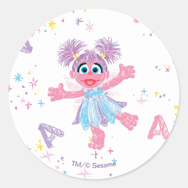 Adesivo Abby Cadabby Sparkle Pattern (Frente)