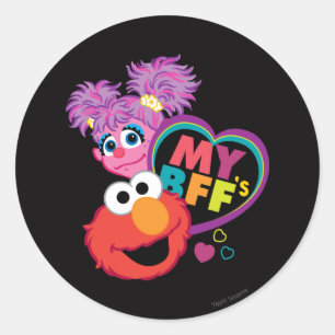 Adesivo Abby e Elmo, melhores amigos