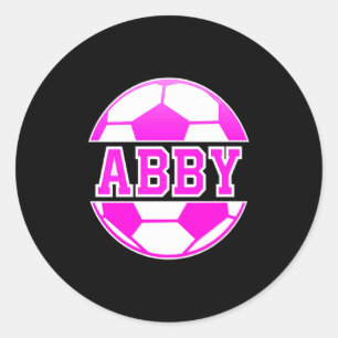 Adesivo Abby Nome Meninas Futebol Jogam Futebol Fã de Espo