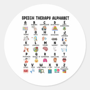 Adesivo Abc Do Phech Therapy Alphabet Speech Language Pat