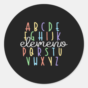 Adesivo Abc Elemeno Kindergarten Professor Cute Oferta De 
