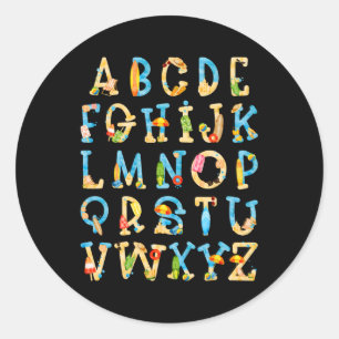 Adesivo Abc Kindergarten Professor Summer Beach Fim Da Esc