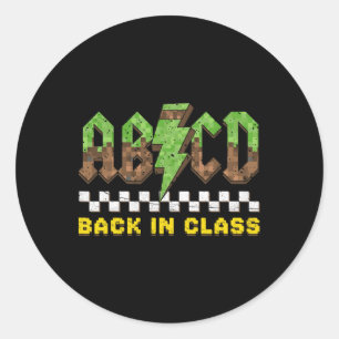 Adesivo Abcd De Volta À Rock Cl De Volta À Escola Meninos