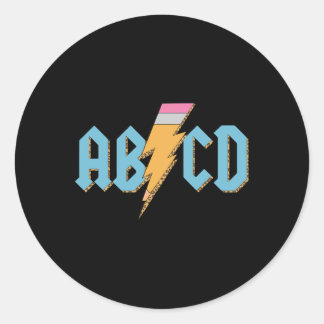 Adesivo Abcd Pencil Lightning Rock'n Reverter Professor