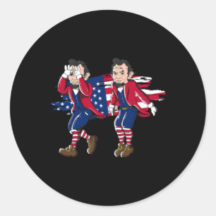 Adesivo Abe Lincoln Griddy American Flag 4 De Julho