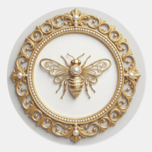 Adesivo Abeja Chique de Ouro e Pérola