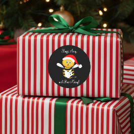 Adesivo Abeja de Natal Cantando Abelha Alegre!