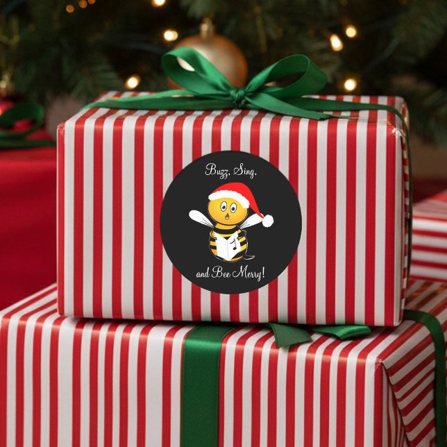 Adesivo Abeja de Natal Cantando Abelha Alegre! (Criador carregado)