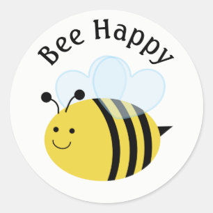 Adesivo Abeja Feliz Abelha
