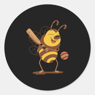 Adesivo Abeja Jogando Críquete