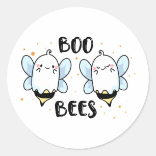 Adesivo Abejas Fantasmas Lindas - Halloween Divertido em b