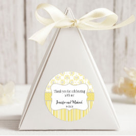 Adesivo Abelha Amarela e Cinza Geométrico