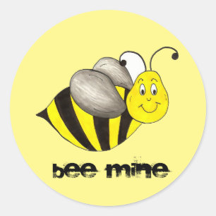 Adesivo Abelha (Be) Mina Dia de os namorados Bumblebee Lov