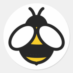 Adesivo Abelha grande, abelha de mel divertida, abelhão fo
