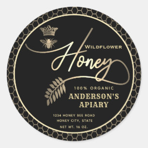 Adesivo Abelha rainha do mel moderno