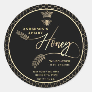 Adesivo Abelha rainha do ramo do mel moderno