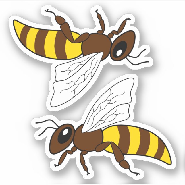 Adesivo Abelhas de Honeybee Vinyl Stickers (Frente)