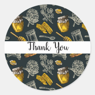 Adesivo Abelhas Escuras Colmeias Vintage Rustic Orgânica