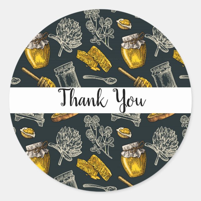 Adesivo Abelhas Escuras Colmeias Vintage Rustic Orgânica (Frente)