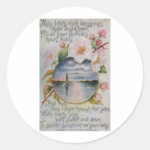 Adesivo Abençoações de Aniversário