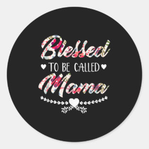 Adesivo Abençoada Mãe Ou Vovó Cita Mamãe Gráfica De Trendy