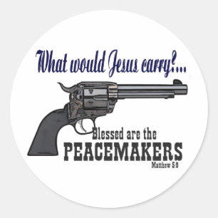 Adesivo Abençoados São Os Peacemakers