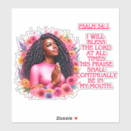 Adesivo Abençoarei O Senhor!