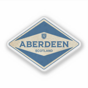 Adesivo Aberdeen Scotland Vintage