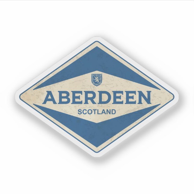 Adesivo Aberdeen Scotland Vintage (Frente)