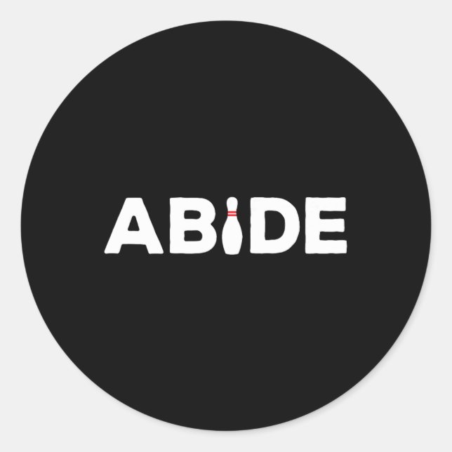Adesivo Abide - A Camisa Da Boliche (Frente)
