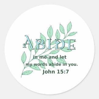 Adesivo Abide In Me Scripture Verse John 15:7
