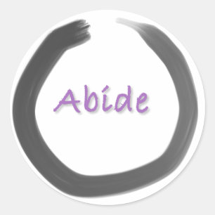 Adesivo Abide Zen Buddhist Enso Circle Sticker