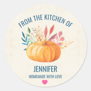 Adesivo Abóbora alaranjada da cozinha de