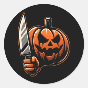Adesivo Abóbora Assassina - Halloween Horror Jack-o-Lanter