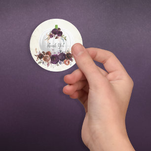 Adesivo Abóbora Branca De Outono Obrigado