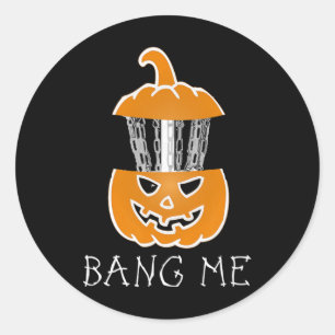 Adesivo Abóbora de Golfe de Disco de Halloween Ng Me Ske