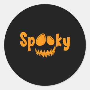Adesivo Abóbora de Halloween Assustadora Abóbora Assustado