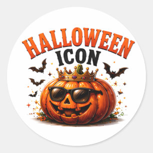 Adesivo 👑 Abóbora de Halloween Dito Divertido 🎃